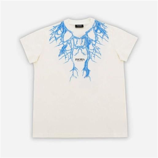 PHOBIA t-shirt PHOBIA blue lightning