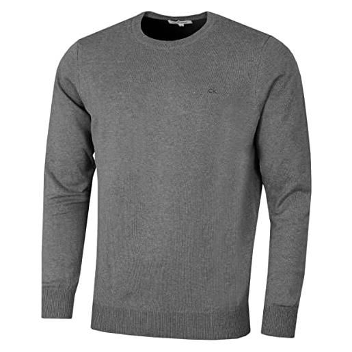 Calvin Klein 2025 maglione golf uomo durevole e girocollo - grigio marl - m