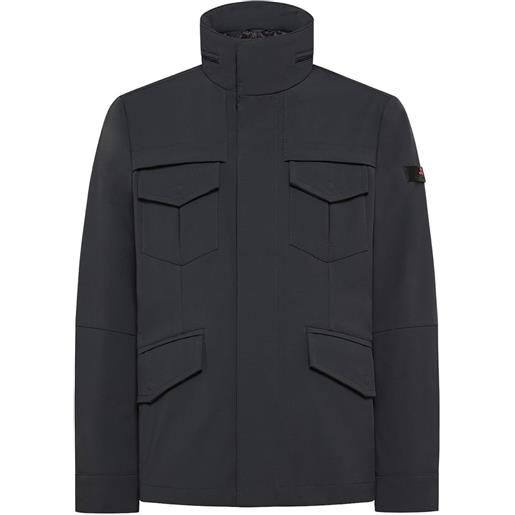 PEUTEREY giacca field con cappuccio stripes