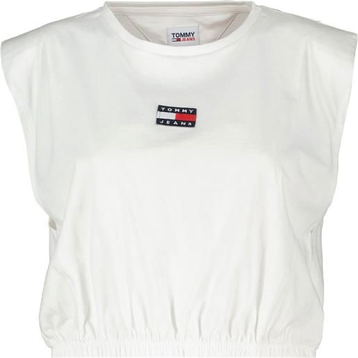 TOMMY JEANS canotta crop con elastico donna