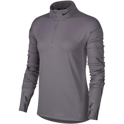 NIKE maglia manica lunga 1/2 zip dri-fit element donna