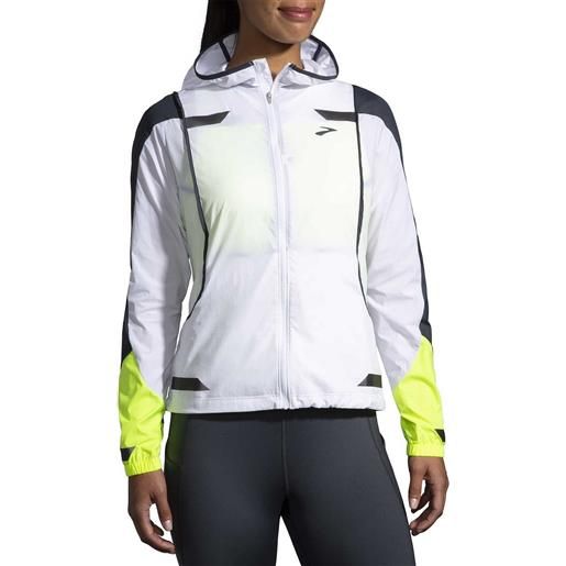 BROOKS giacca con cappuccio run visible convertible donna