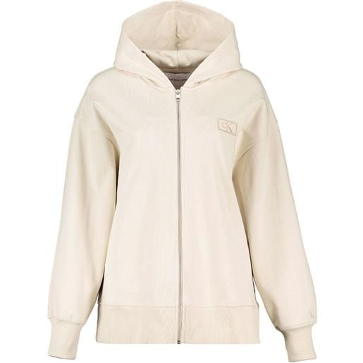 CALVIN KLEIN felpa full zip con cappuccio over donna