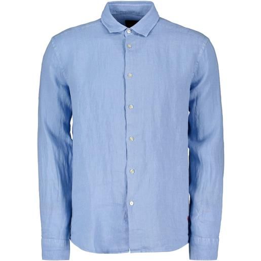 PEUTEREY camicia collo francese in lino vintex