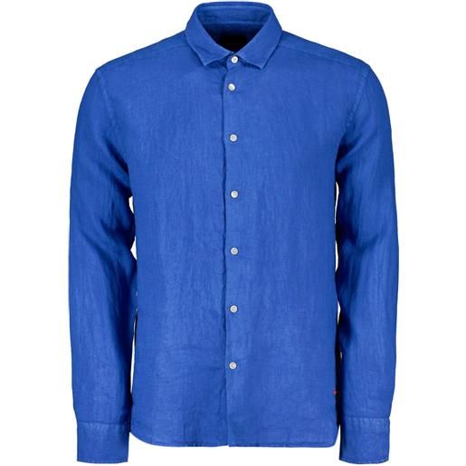 PEUTEREY camicia collo francese in lino vintex