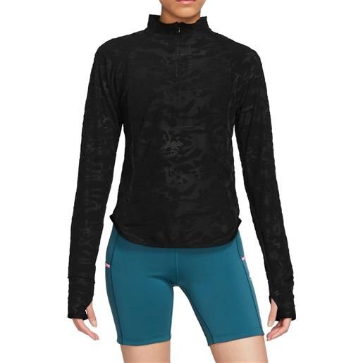 NIKE maglia manica lunga 1/2 zip dri-fit midlayer trail donna