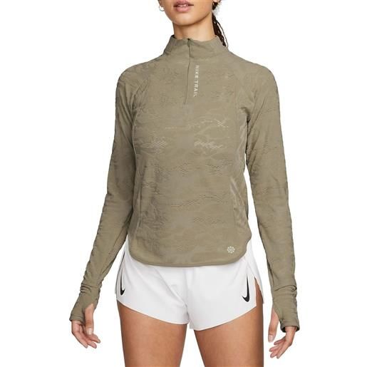 NIKE maglia manica lunga 1/2 zip dri-fit midlayer trail donna