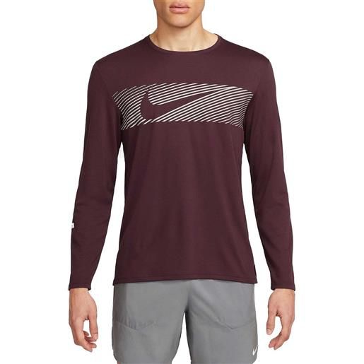NIKE maglia manica lunga dri-fit miler flash