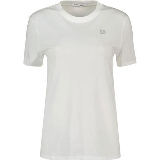 CALVIN KLEIN t-shirt patch logo donna