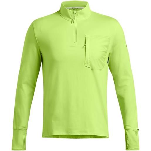 UNDER ARMOUR maglia manica lunga mezza zip launch trail