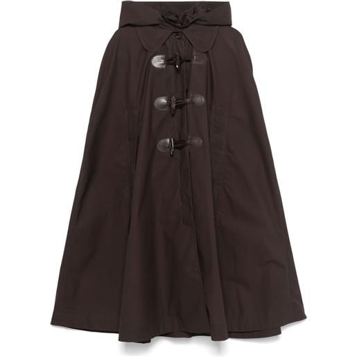 Claudie Pierlot mantella con cappuccio rimovibile - marrone