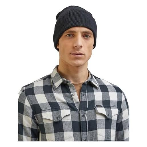 Lee essential beanie berretto, nero, taglia unica uomo