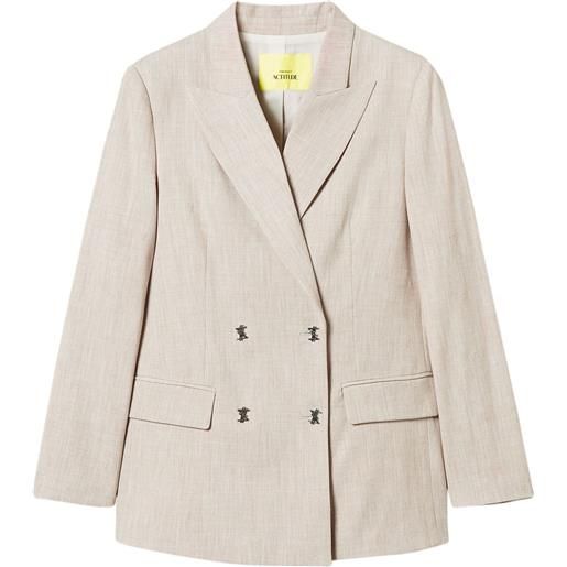 TWINSET blazer myfo effetto mélange - toni neutri