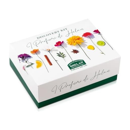 Helan - discovery kit profumi con 28 fiale campioncini da 1,5ml, kit profumo uomo e donna in fragranze da scoprire, set percorso olfattivo per idee regalo donna e uomo made in italy