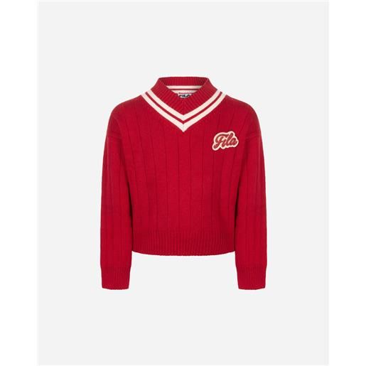 Fila vintage club jr - maglione - rosso