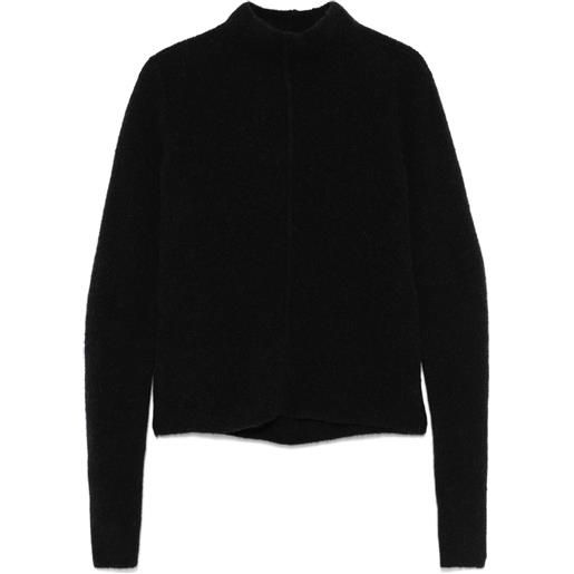 Rick Owens maglione headon lupetto - nero