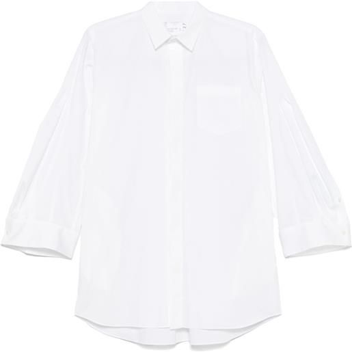 sacai camicia con bottoni - bianco