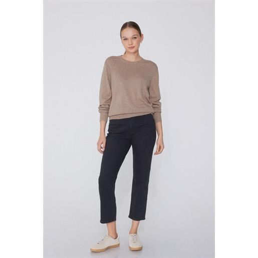 Tezenis maglia pesante manica lunga girocollo con lana donna naturale