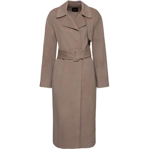 THEORY trench in lana e cashmere con cintura