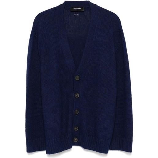 DSQUARED2 cardigan in alpaca - blu
