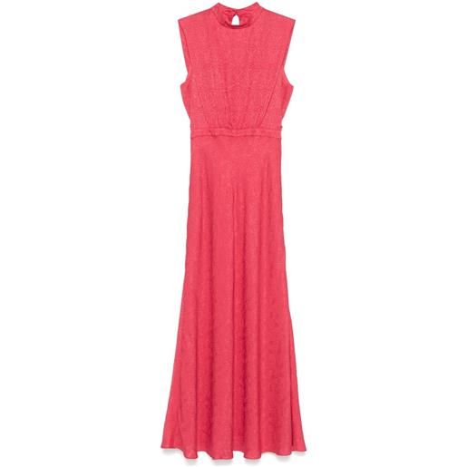 Saloni abito lungo fleur f - rosa