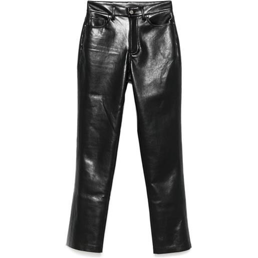 ANINE BING pantaloni bruno - nero