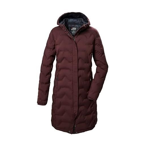 Killtec donna parka trapuntato/parka funzionale con cappuccio kow 9 wmn qltd prk, dunkelweinrot, 38, 41806-000