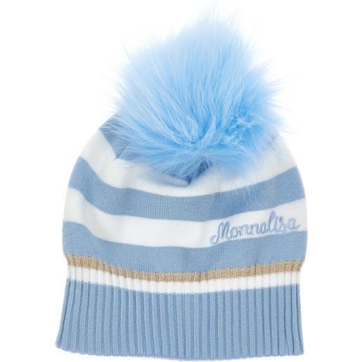 Monnalisa berretto righe pon pom