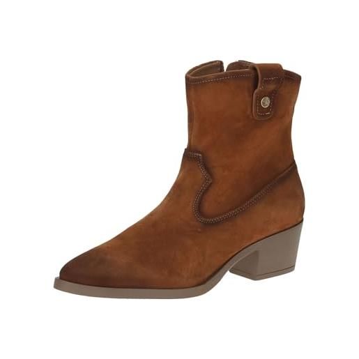 CAPRICE stivali da donna con tacco in pelle con cerniera, marrone (nut suede), 40 eu