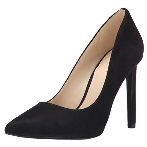 NINE WEST tatiana, vestito pompa donna, pelle scamosciata nera, 41 eu