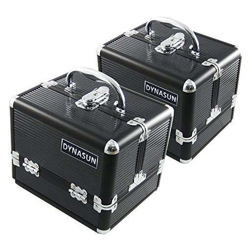 DynaSun bs35 set beauty case make up nail art, nero