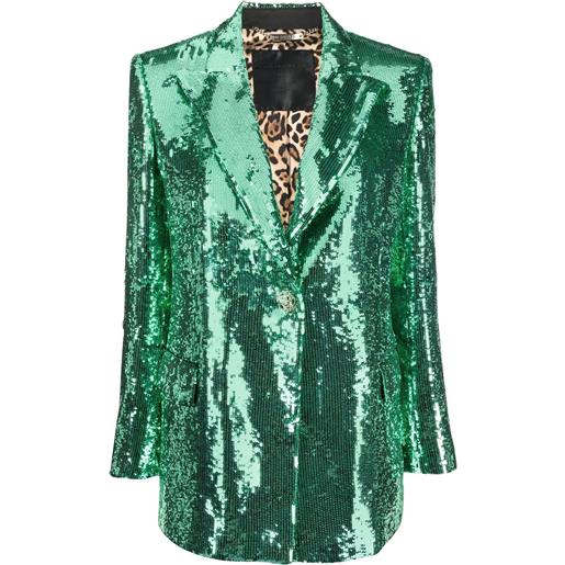 Philipp Plein blazer con paillettes - verde