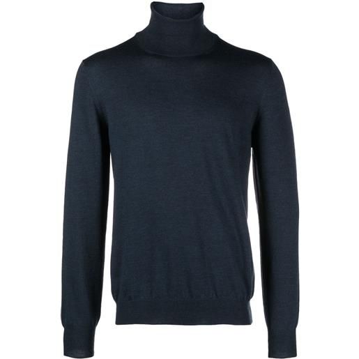 Barba maglione a collo alto - blu
