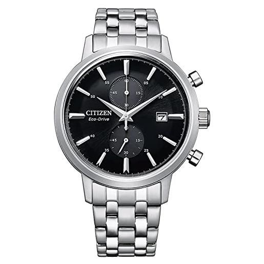 Citizen orologio cronografo eco-drive uomini con cinturino in acciaio inossidabile ca7060-88e