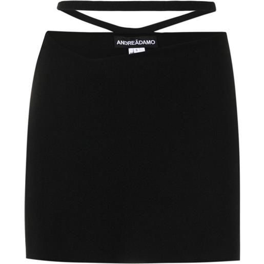 ANDREĀDAMO minigonna con design cut-out - nero