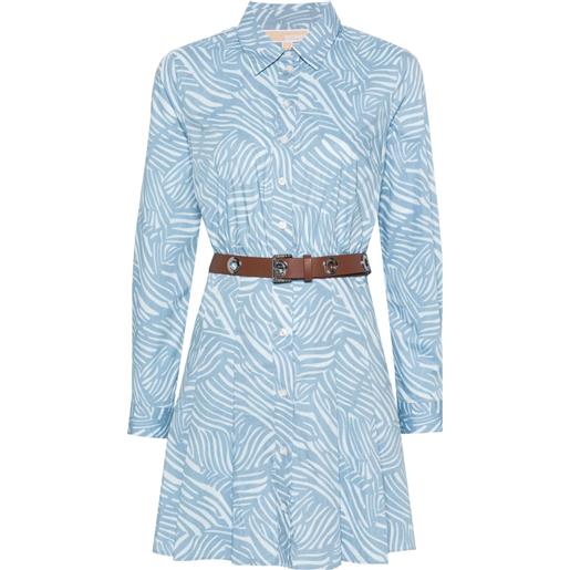 Michael Michael Kors abito corto con stampa - blu