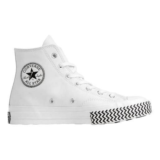 Converse pelle bianche alte online