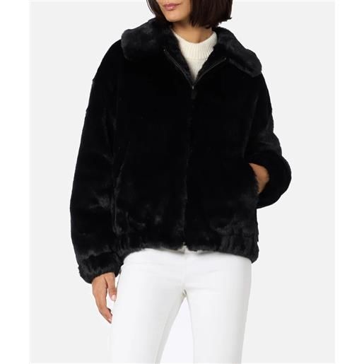MC2 SAINT BARTH DONNA bomber da donna furry abel con colletto e stampa saint barth