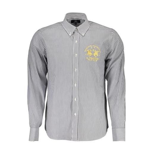 La martina camicia maniche lunghe uomo blu