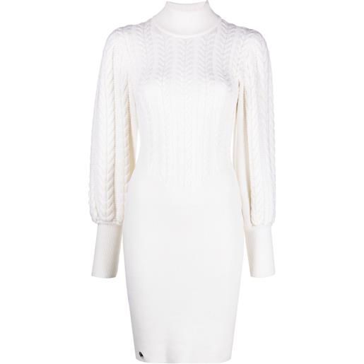 Philipp Plein abito a collo alto - bianco