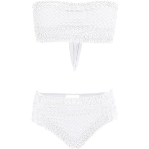Amir Slama bikini all'uncinetto - bianco
