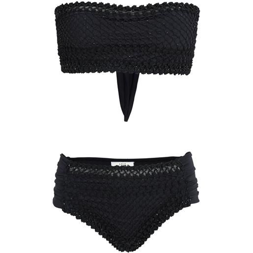 Amir Slama bikini all'uncinetto - nero