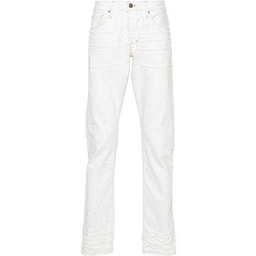 TOM FORD jeans slim con applicazione - toni neutri