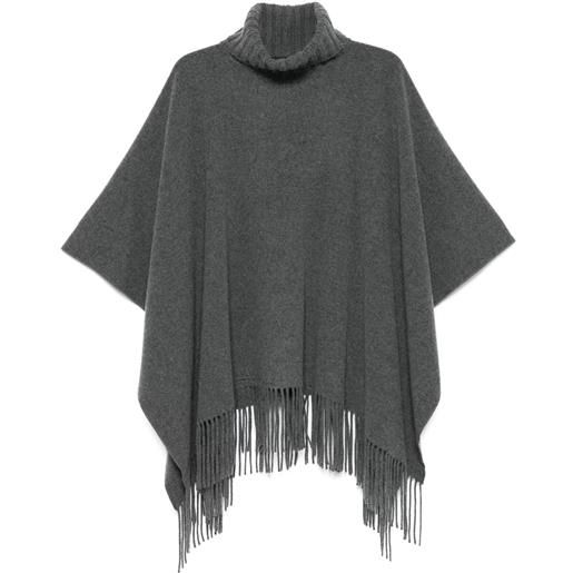 Fabiana Filippi poncho platinum lucky - grigio