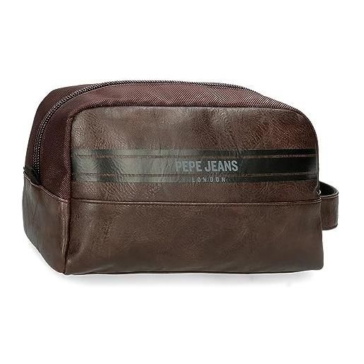 Pepe Jeans horley borse a tracolla e trousse marrone, nero, poliestere, diverse dimensioni, marrone, taglia unica, trousse