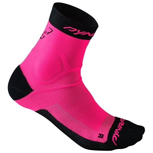 Dynafit alpine short sk calzini, rosa glo/0980, 38 unisex-adulto