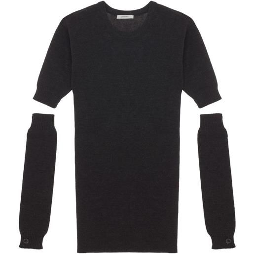 LEMAIRE abito con maniche rimovibili - marrone