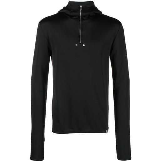 1017 ALYX 9SM felpa con mezza zip - nero