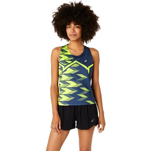 Asics canotta donna Asics light graphic blu