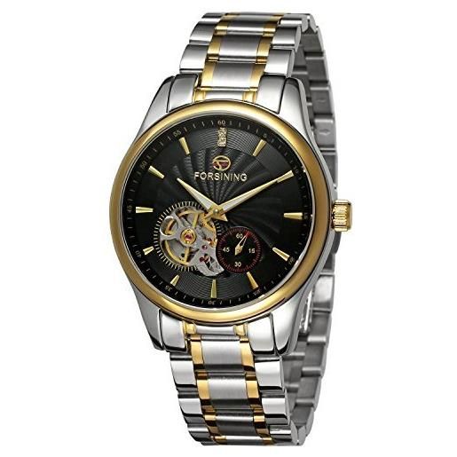 FORSINING Orologio Uomo Automatico Scheletrato | Acciaio Inox Color Oro | Modello FSG9418M4 - 2